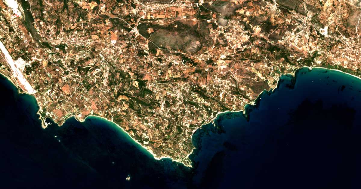 Mapa por satélite de Spartiá