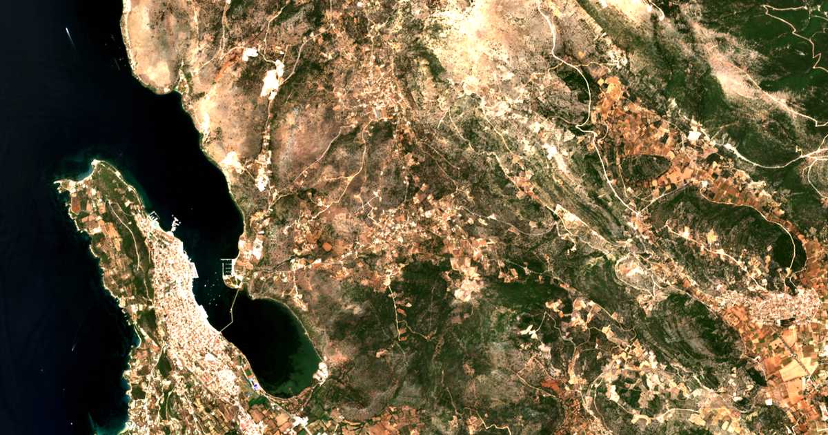 Mapa por satélite de Razáta