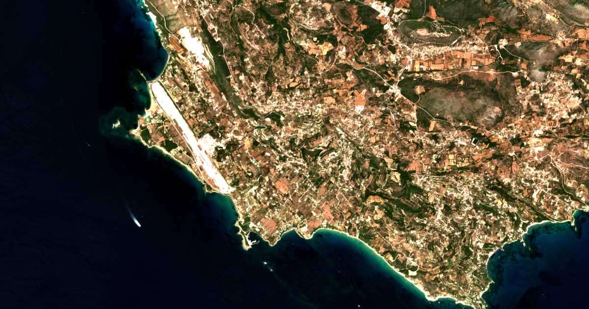 Mapa por satélite de Svoronáta