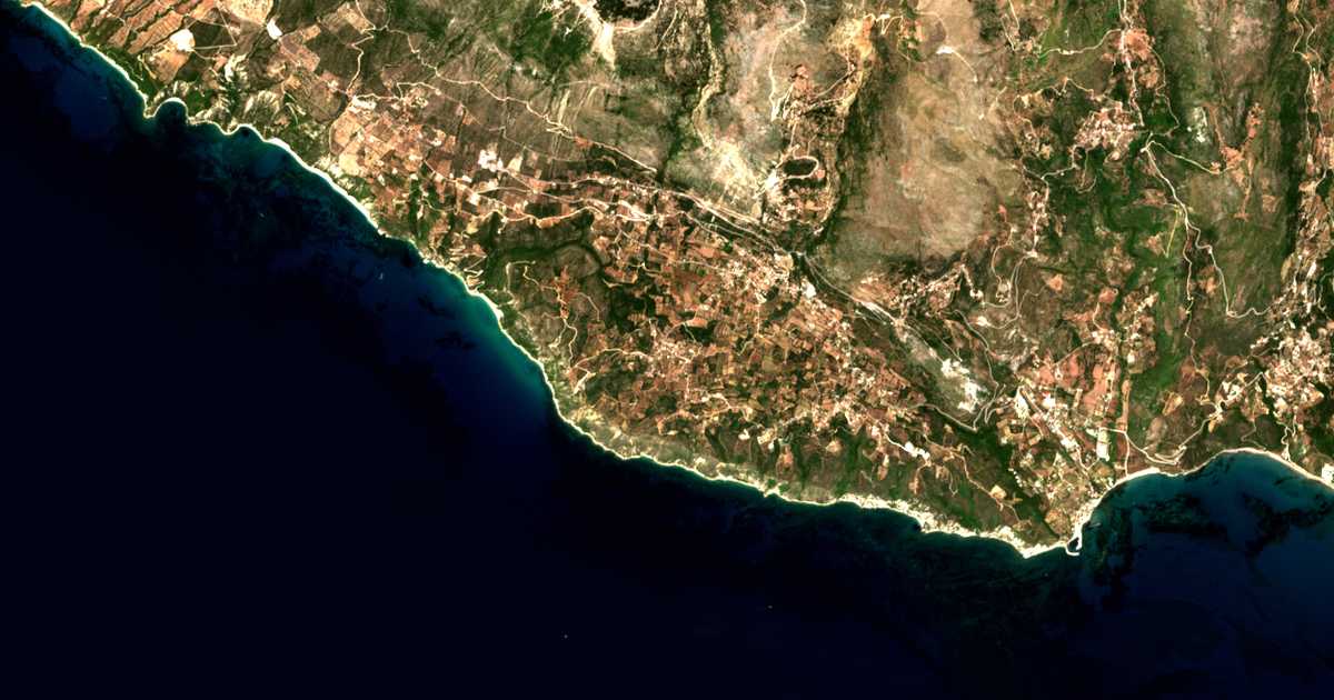 Mapa por satélite de Thirámonas
