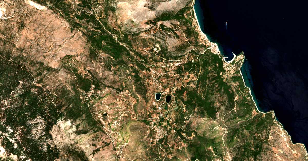Mapa por satélite de Tzanata