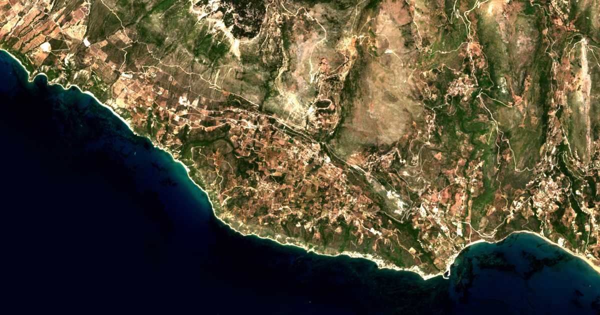 Mapa por satélite de Valeriános
