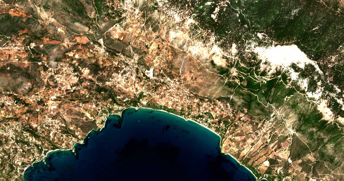 Mapa por satélite de Vlacháta