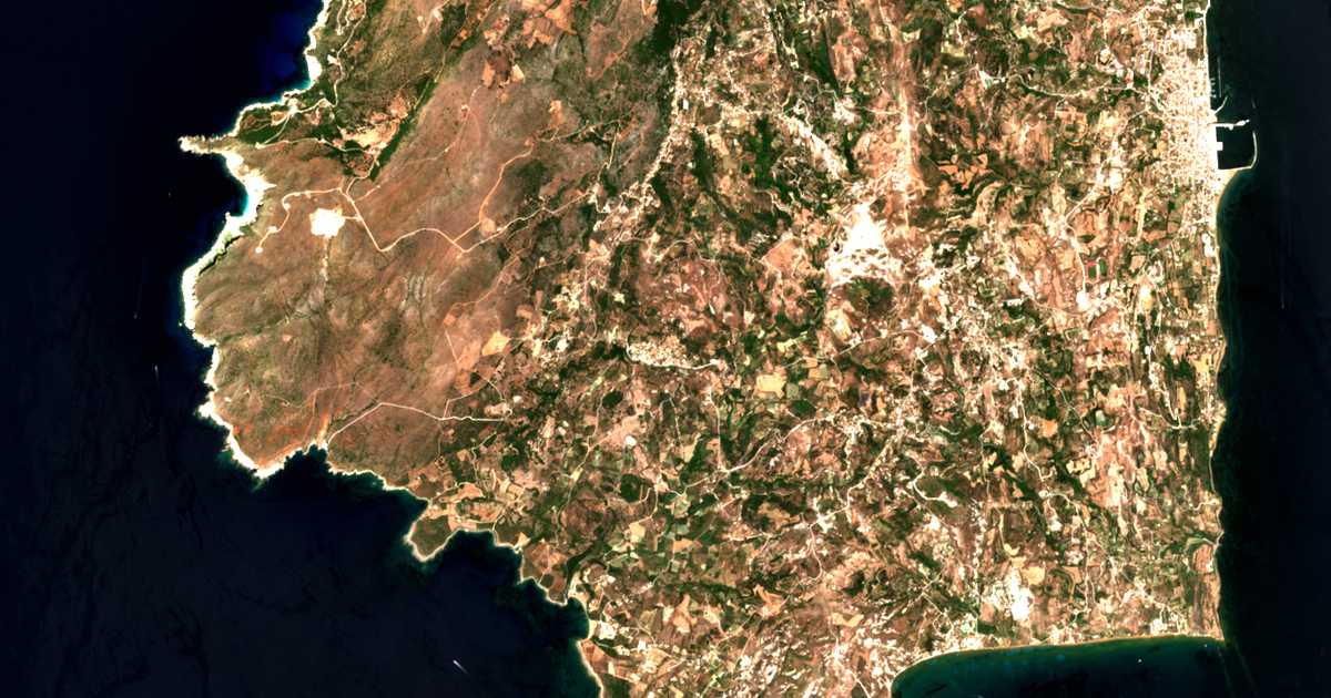 Mapa por satélite de Chavriáta