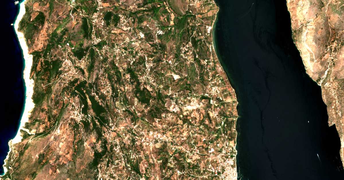 Mapa por satélite de Loukeráta