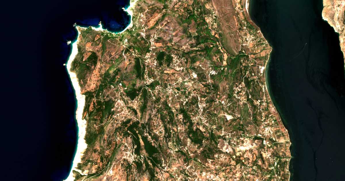 Mapa por satélite de Skinéas