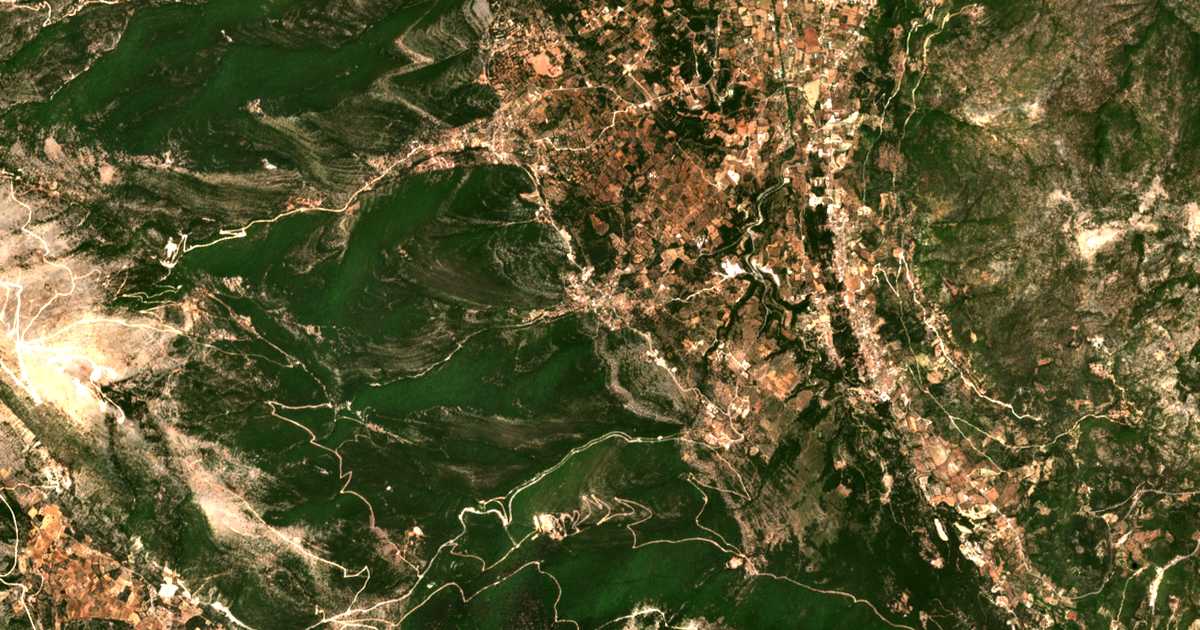 Mapa por satélite de Chaliotáta