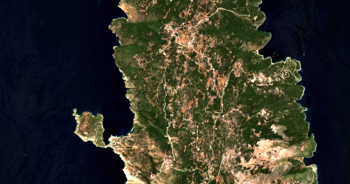 Mapa por satélite de Kothréas