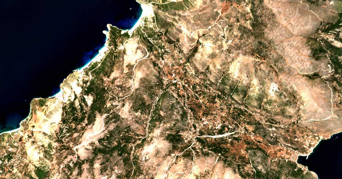 Mapa por satélite de Loukáta
