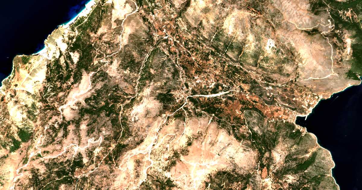 Mapa por satélite de Makriótika