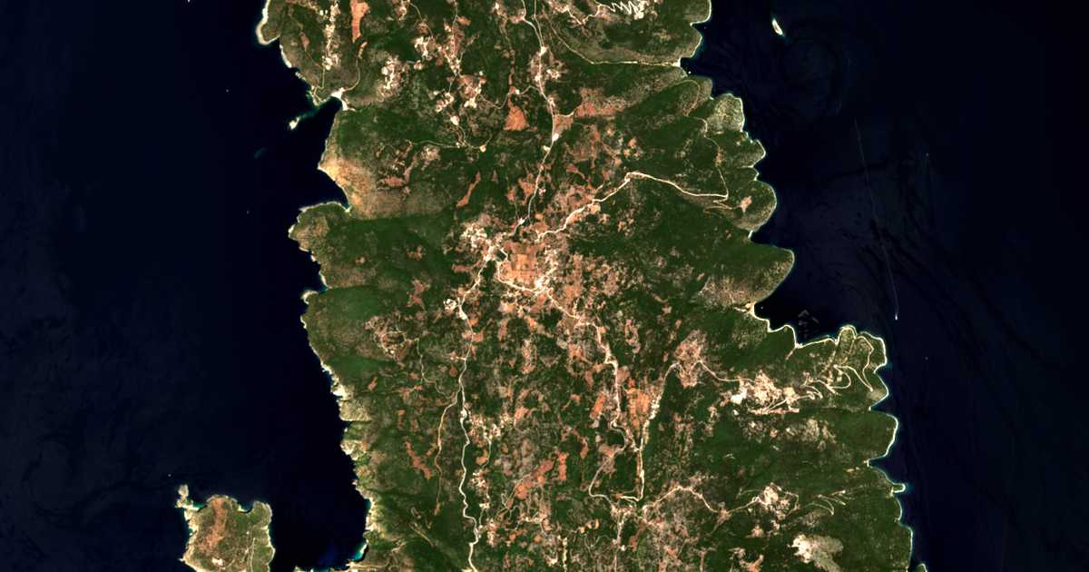 Mapa por satélite de Mesovoúnia