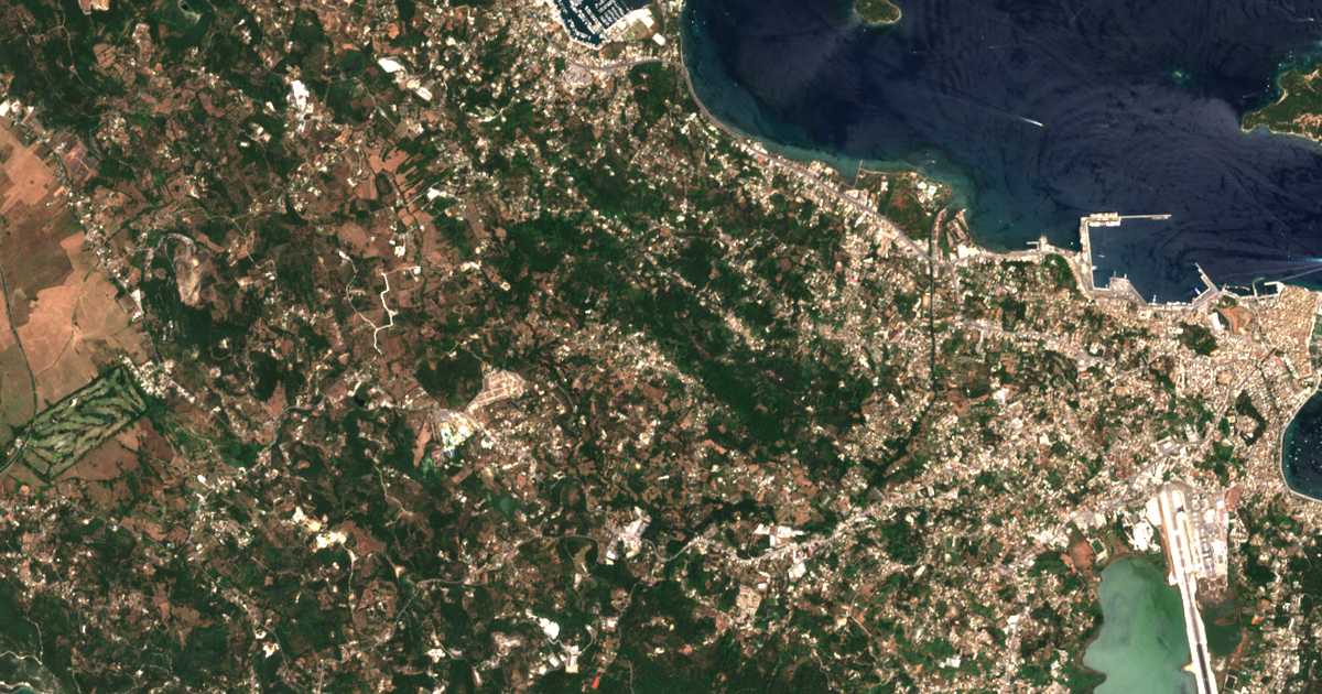 Mapa por satélite de Áfra