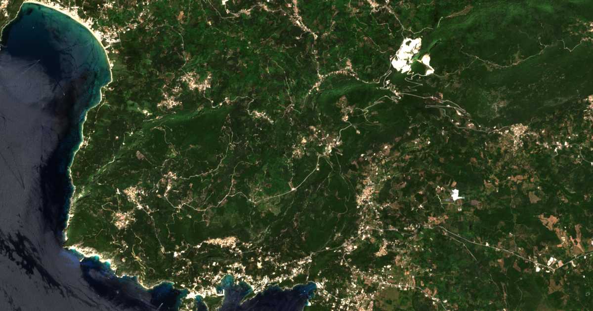 Mapa por satélite de Agía Ánna