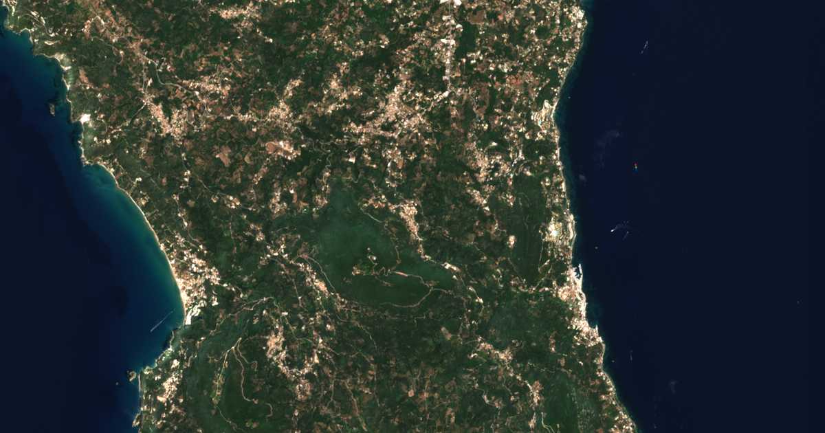 Mapa por satélite de Ágioi Déka