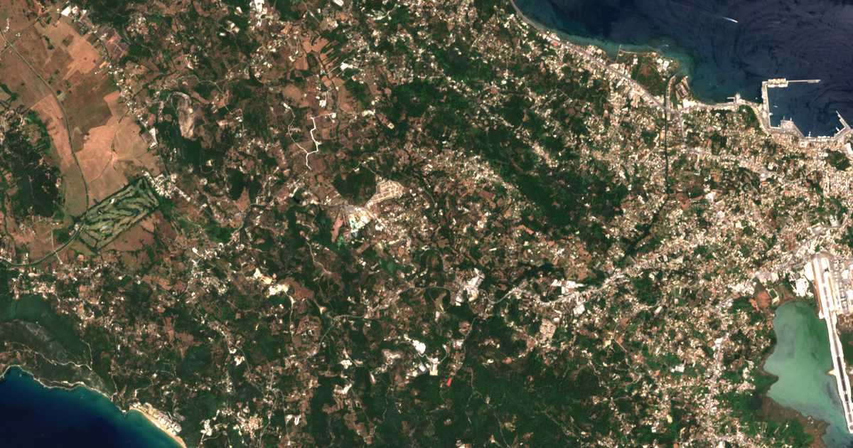 Mapa por satélite de Ágios Ioánnis