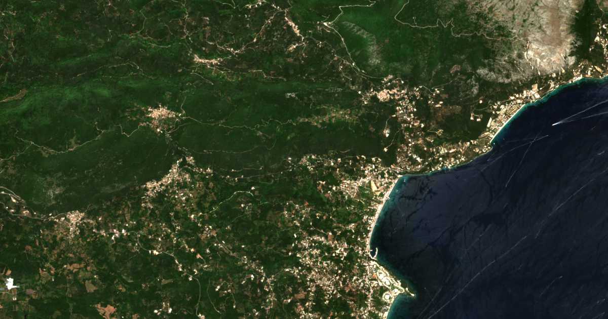 Mapa por satélite de Ágios Márkos