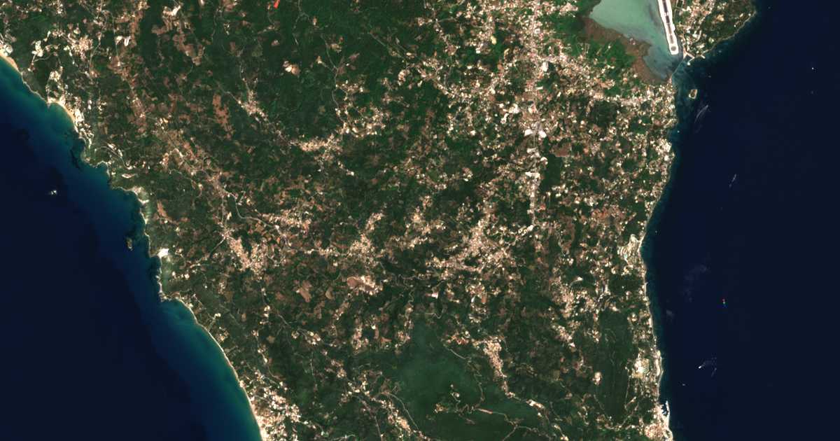 Mapa por satélite de Ágios Prokópios