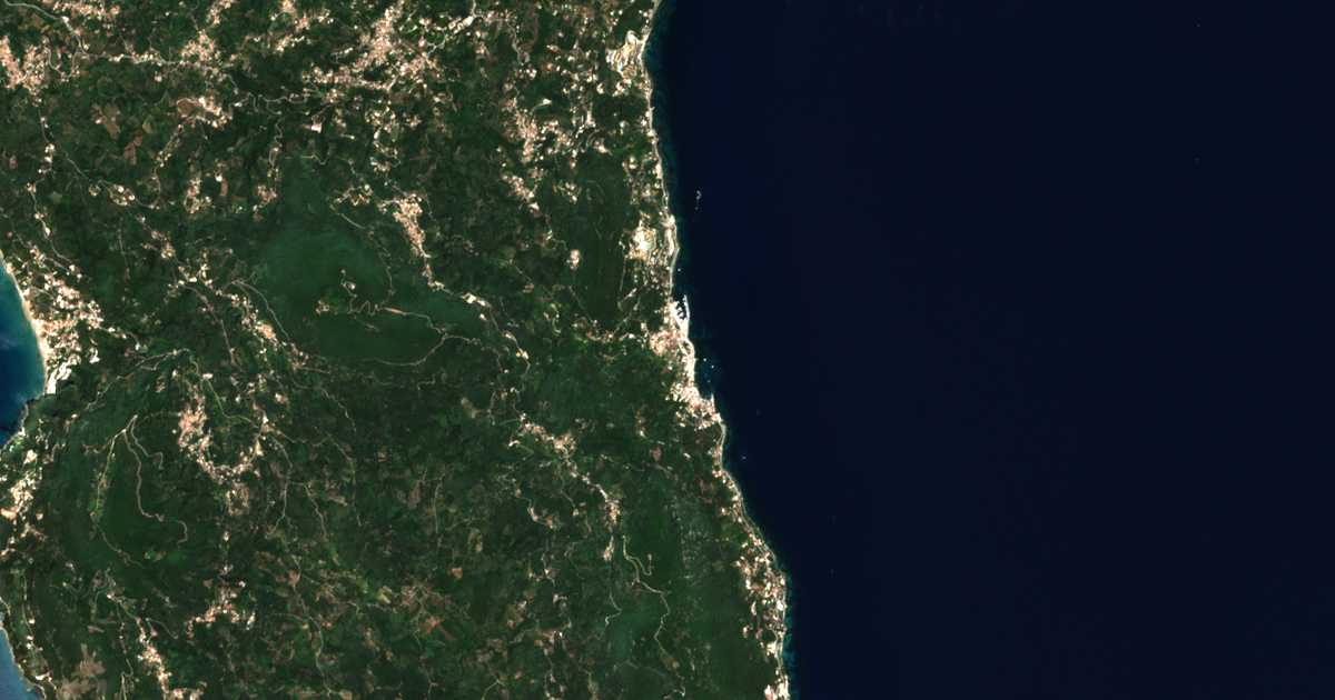 Mapa por satélite de Benítsai