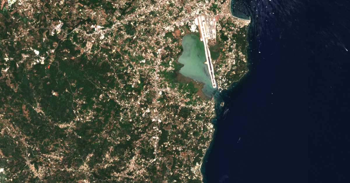 Mapa por satélite de Chrysiís