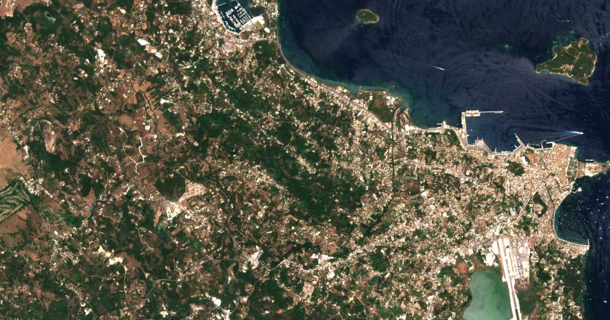 Mapa por satélite de Evropoúloi
