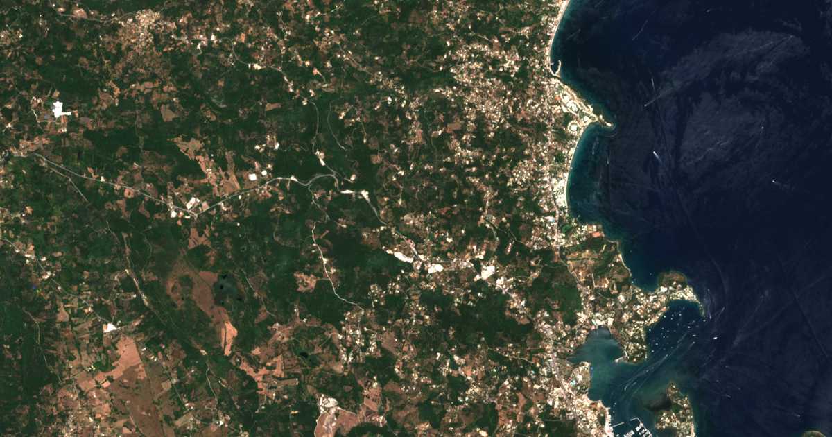 Mapa por satélite de Gazátika