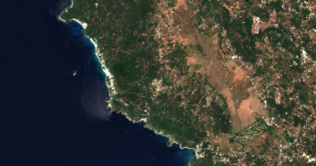 Mapa por satélite de Giannádes