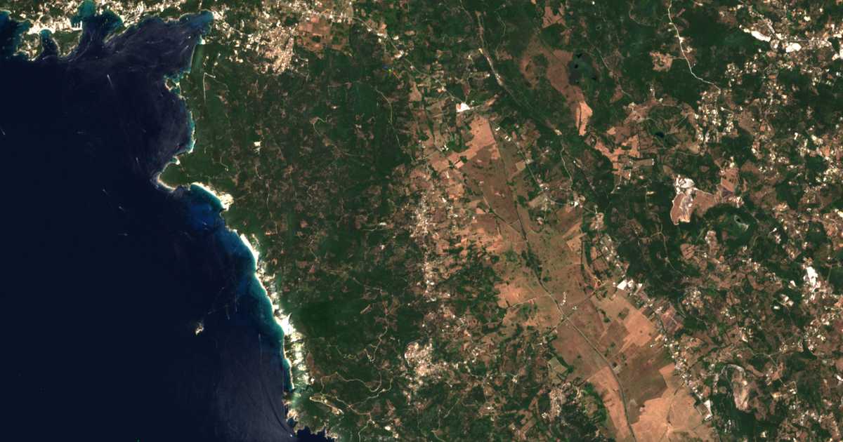 Mapa por satélite de Kanakádes