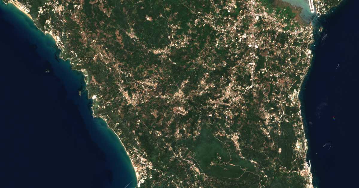 Mapa por satélite de Kastellánoi