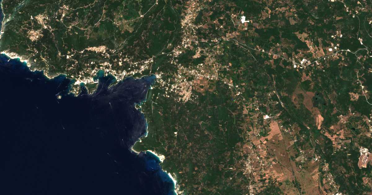 Mapa por satélite de Liapádes