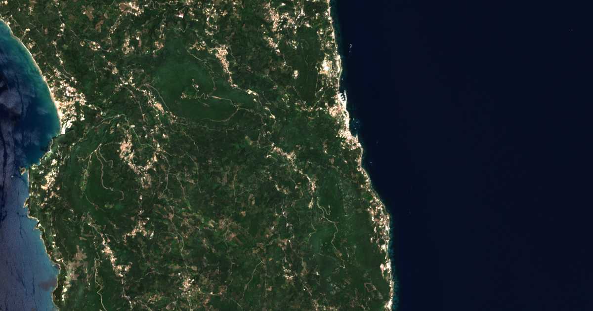 Mapa por satélite de Loukáta