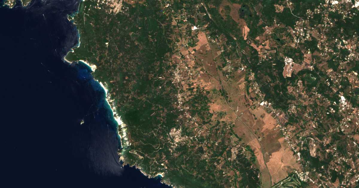 Mapa por satélite de Mármaron