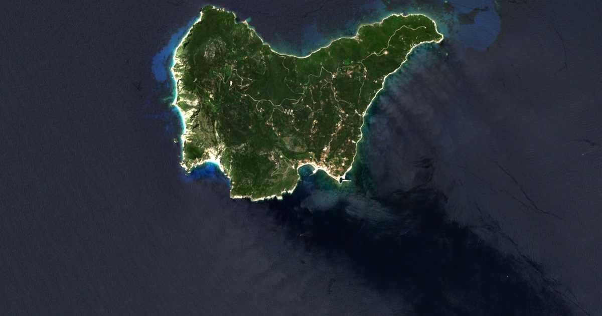 Mapa por satélite de Ozoní