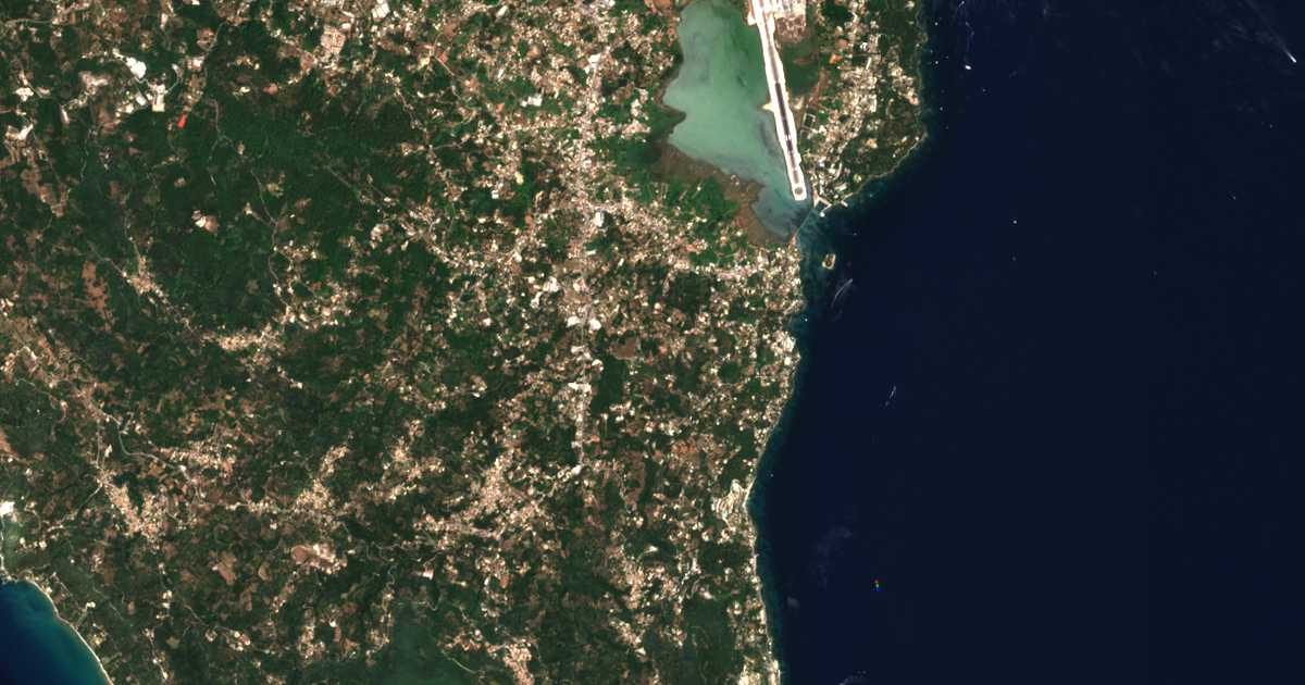 Mapa por satélite de Pikoulátika