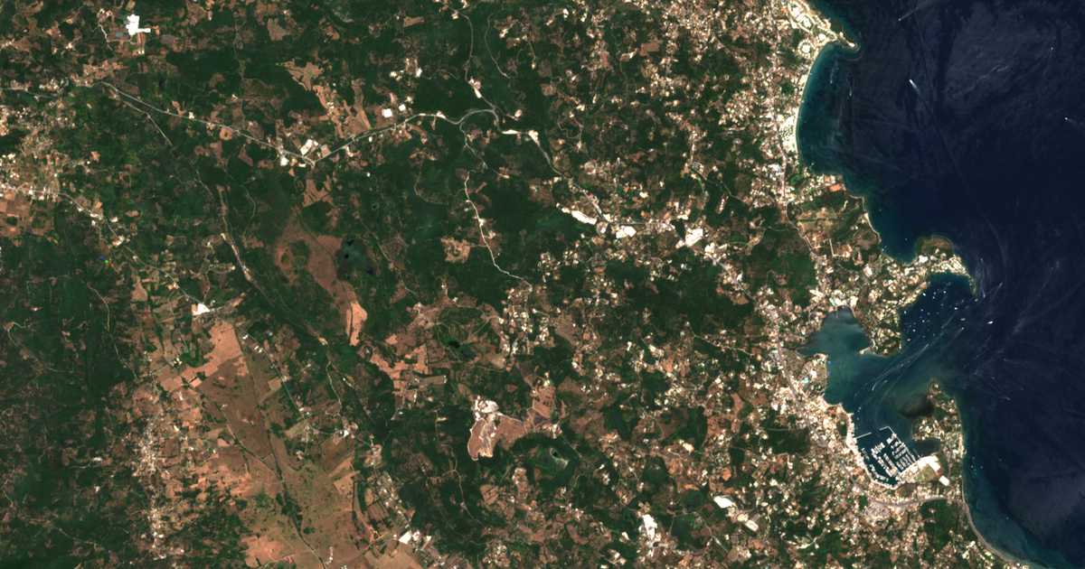 Mapa por satélite de Pouládes