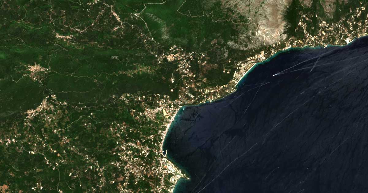 Mapa por satélite de Pyrgí