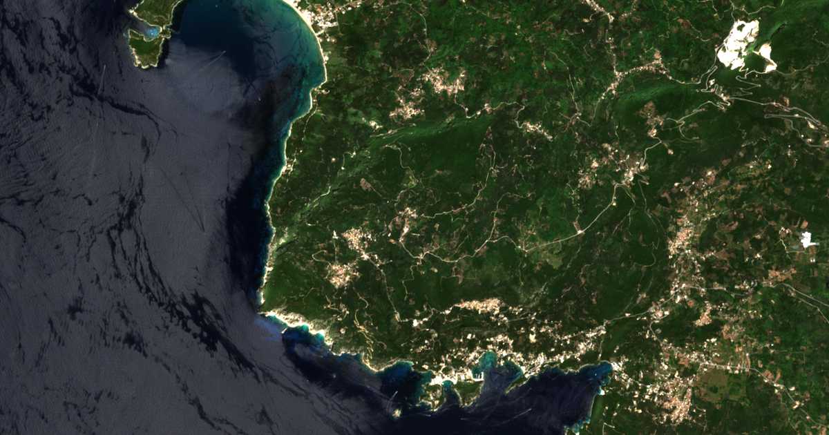 Mapa por satélite de Vístonas