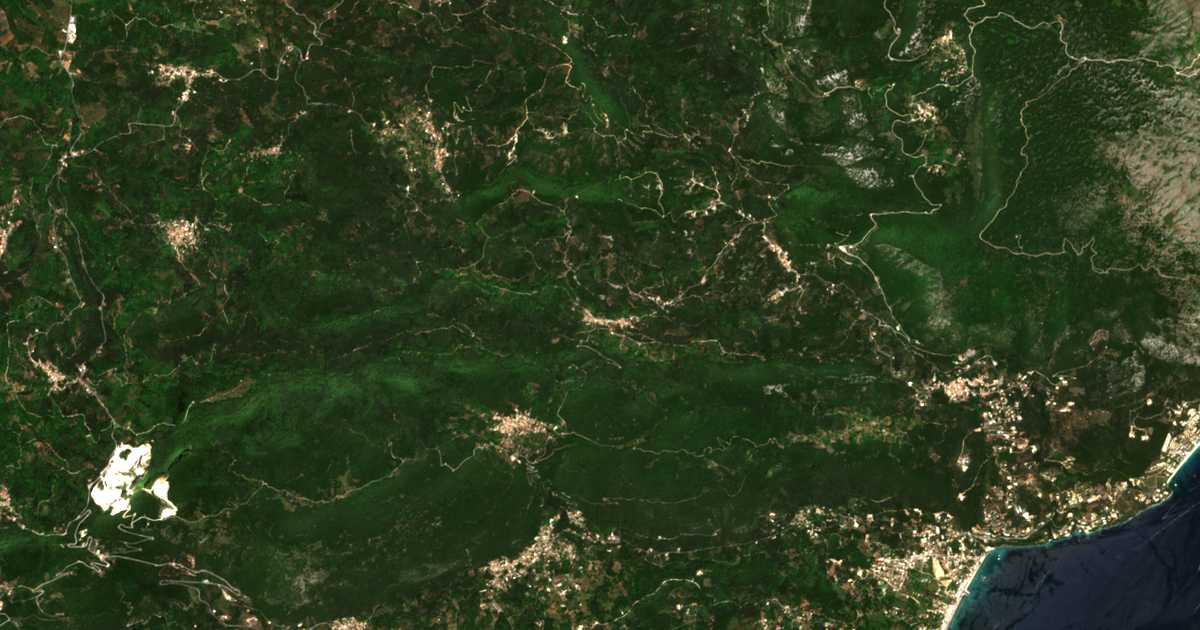 Mapa por satélite de Zygós