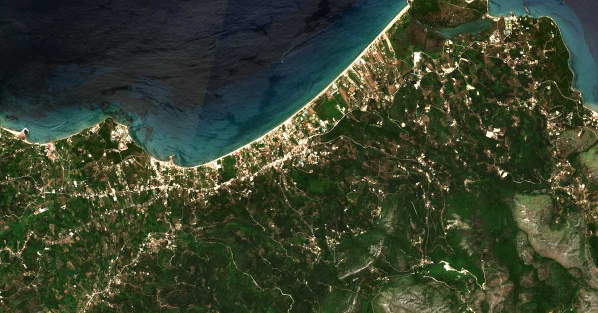 Mapa por satélite de Acharávi