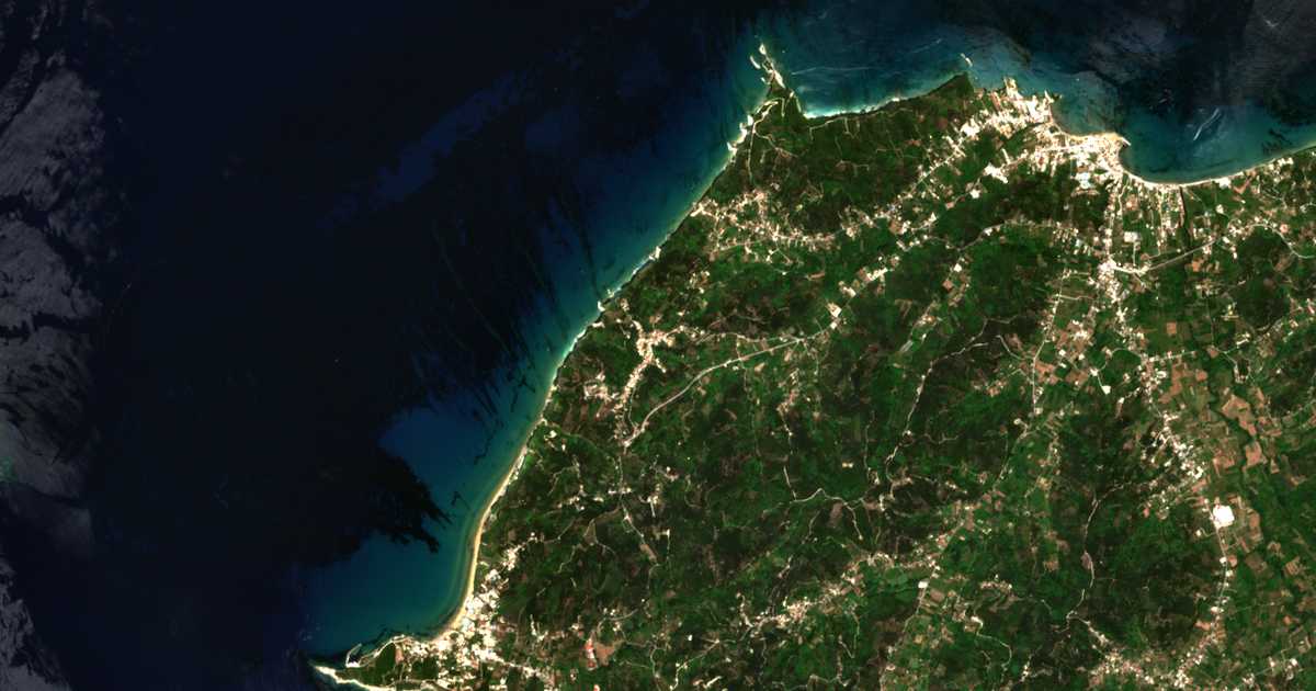 Mapa por satélite de Avliótai