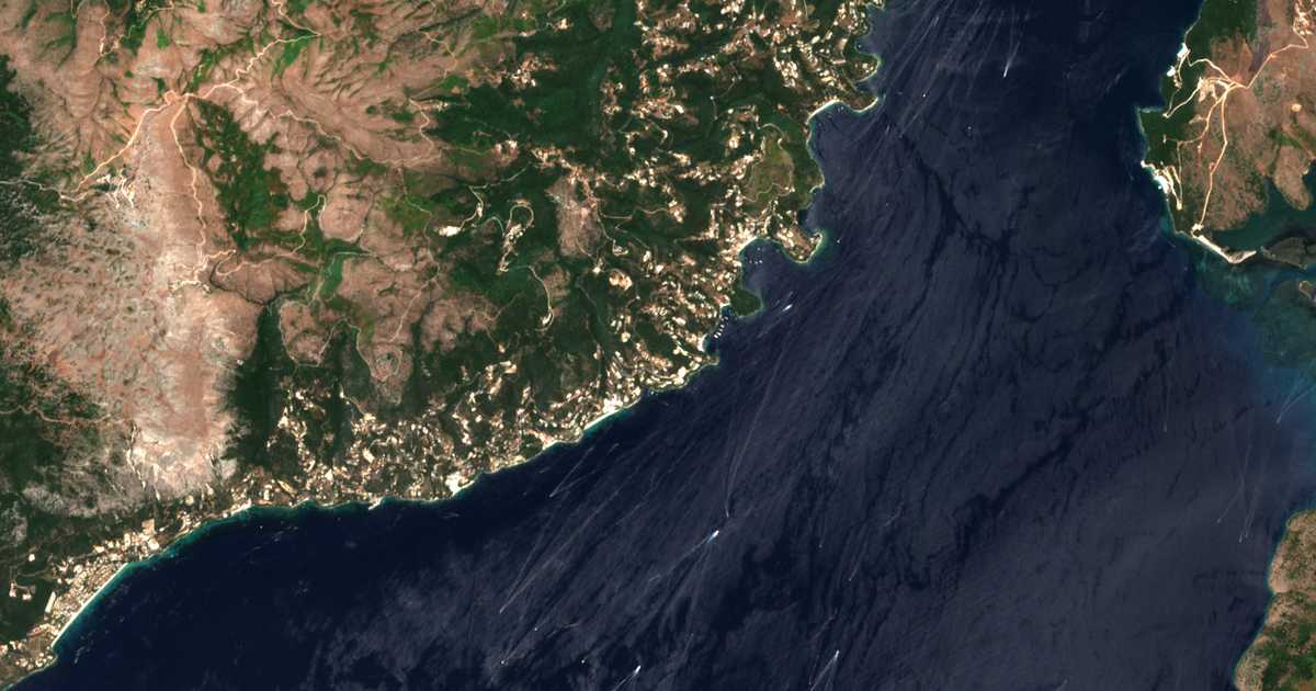 Mapa por satélite de Kéntroma