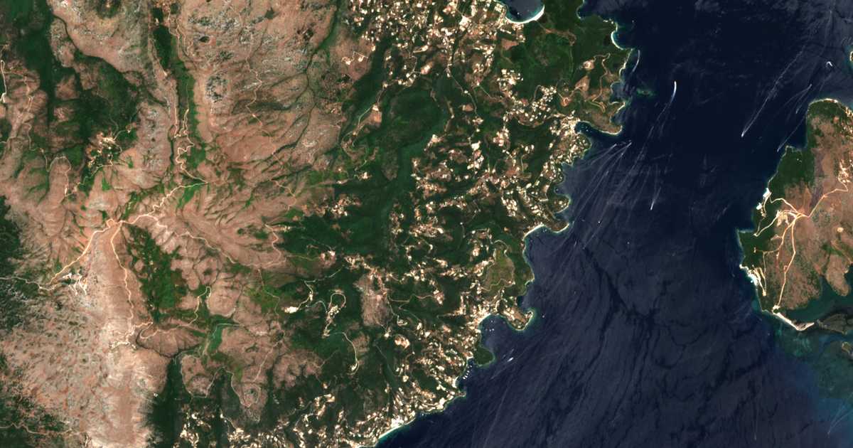 Mapa por satélite de Kókkini