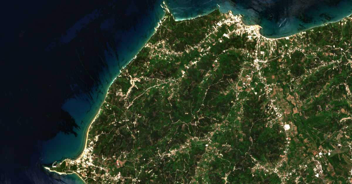 Mapa por satélite de Kouknikádes