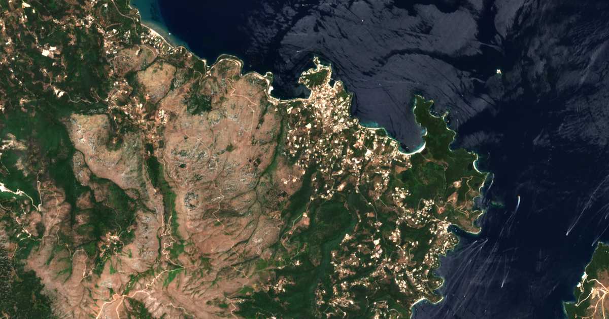 Mapa por satélite de Lithiasménos