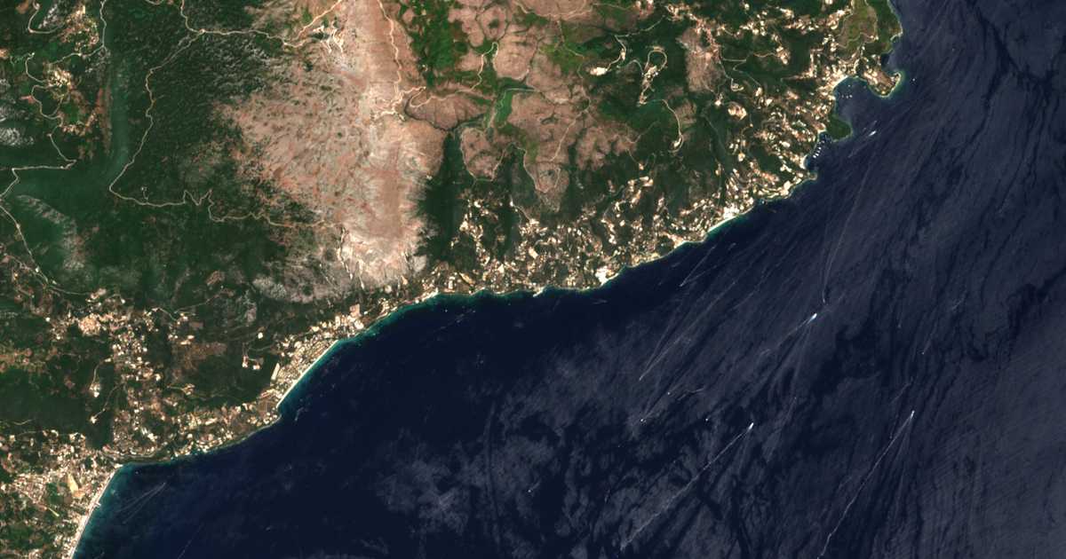Mapa por satélite de Nisákion