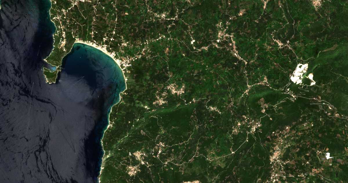 Mapa por satélite de Págoi