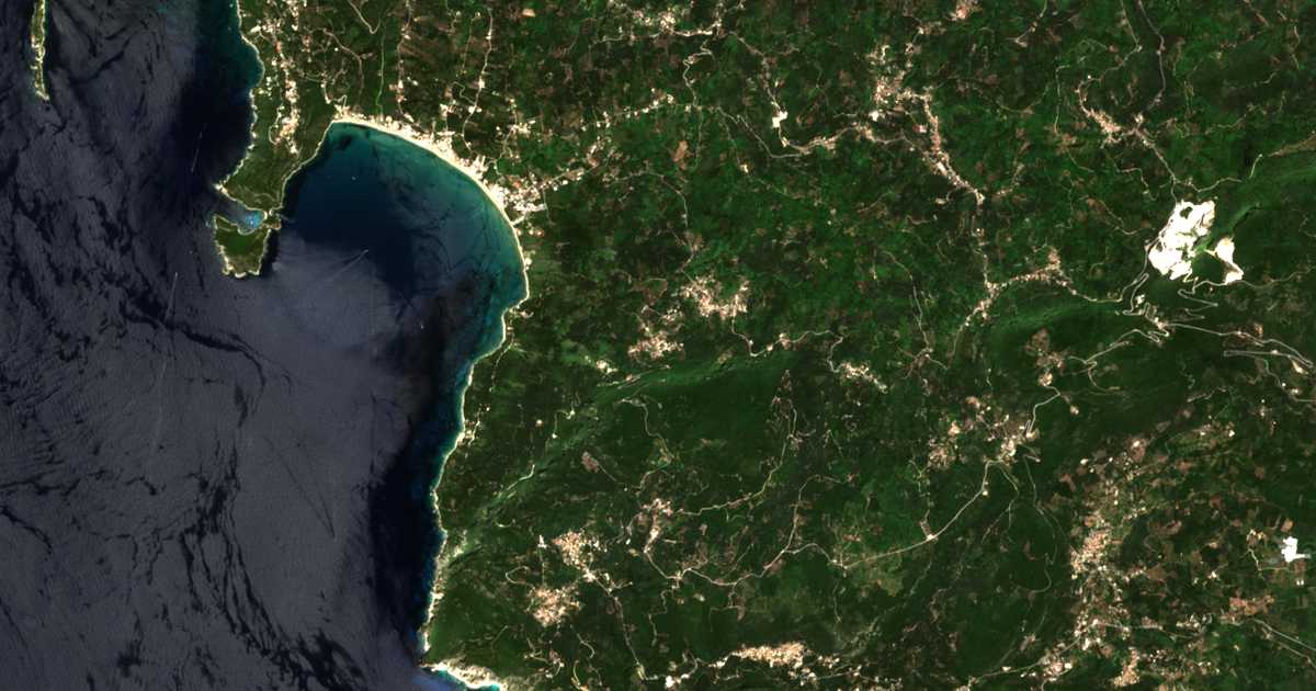 Mapa por satélite de Prinýlas