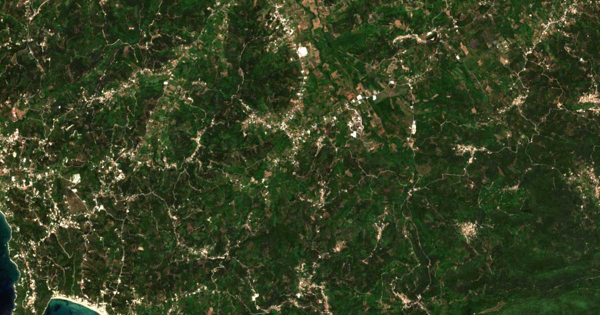 Mapa por satélite de Psathýlas