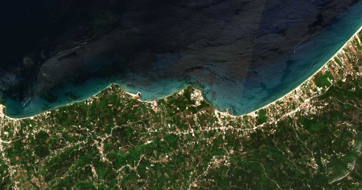 Mapa por satélite de Róda
