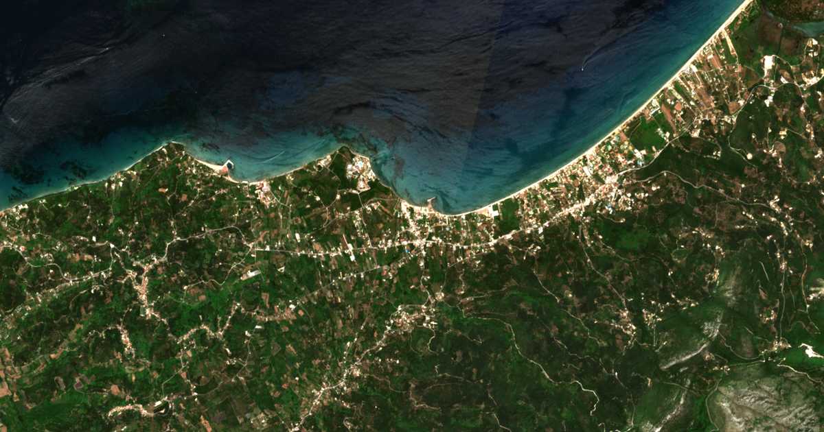 Mapa por satélite de Róda