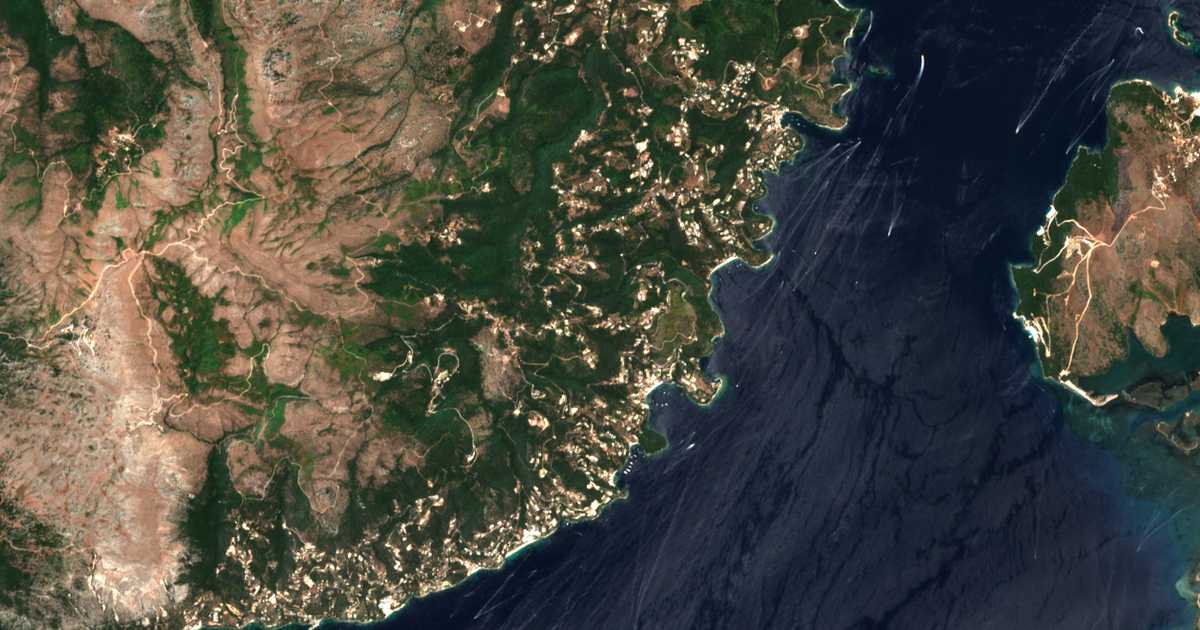 Mapa por satélite de Víngla